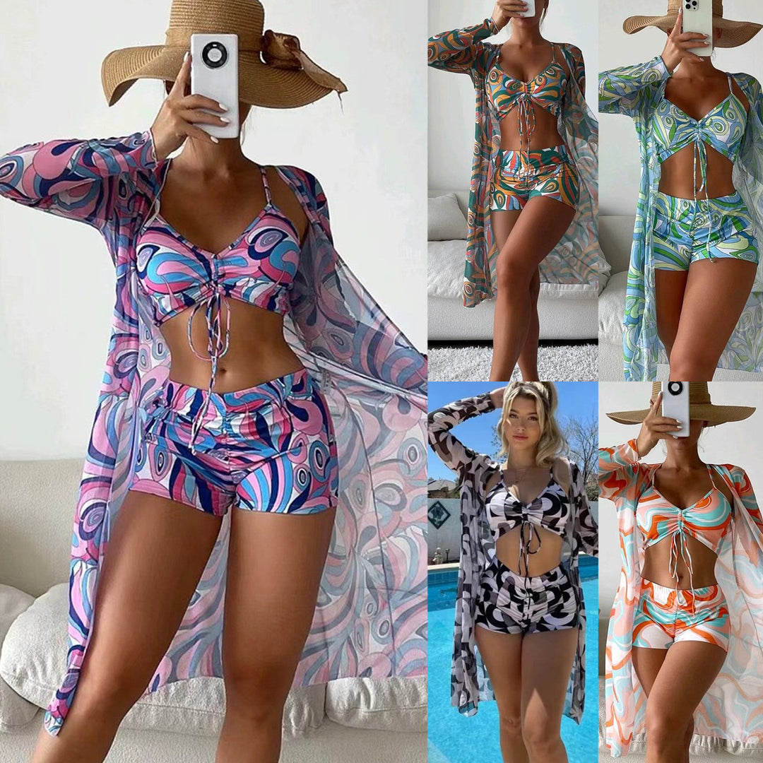 Damen Strandsetter-Set mit modischem Wickeldesign Drune