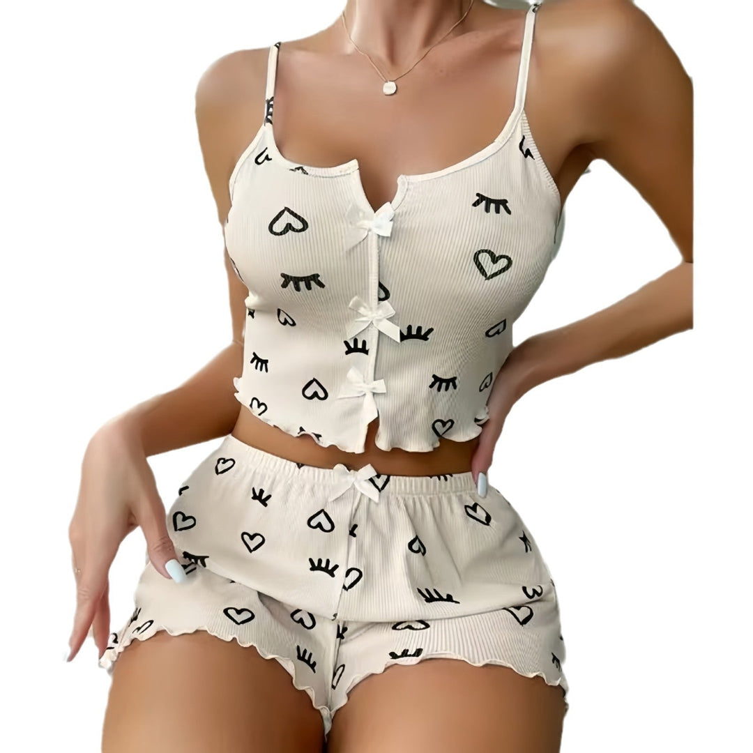 Drune | Bedrucktes Pyjama-Set