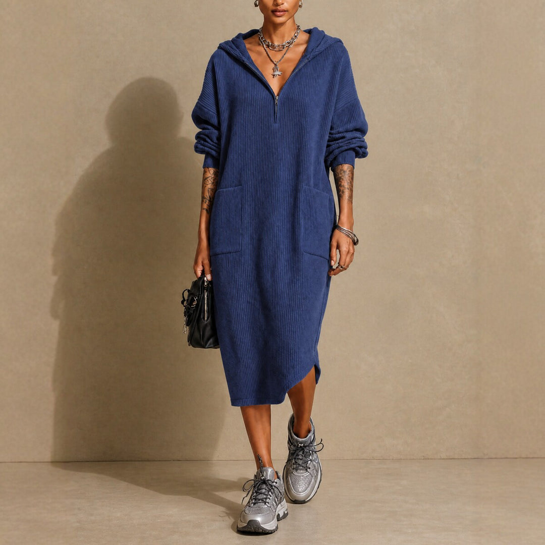 Drune | Aus Fleece mit Waffelmuster mit Kapuze