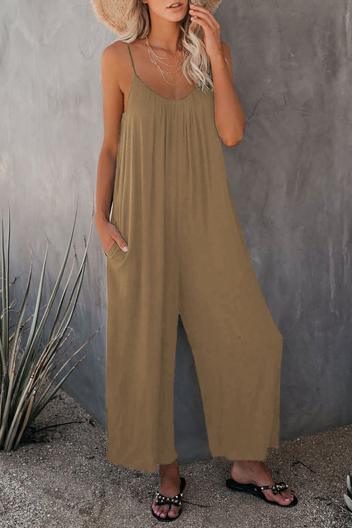 Damen weit geschnittener Sommeroverall mit verstellbaren Trägern Drune