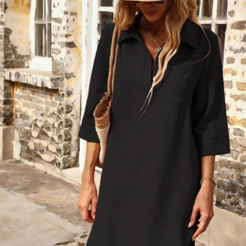 Damen Hemdblusenkleid Drune