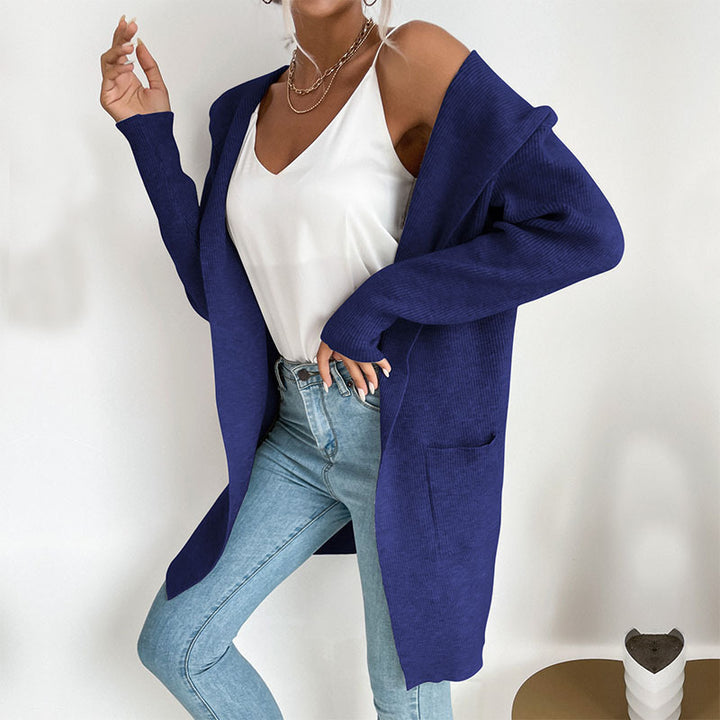 Damen Lässiger Strickmantel Drune