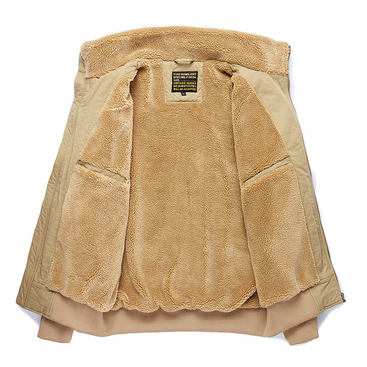 Herren Modische Übergangsjacke mit Fleece-Innenfutter Drune