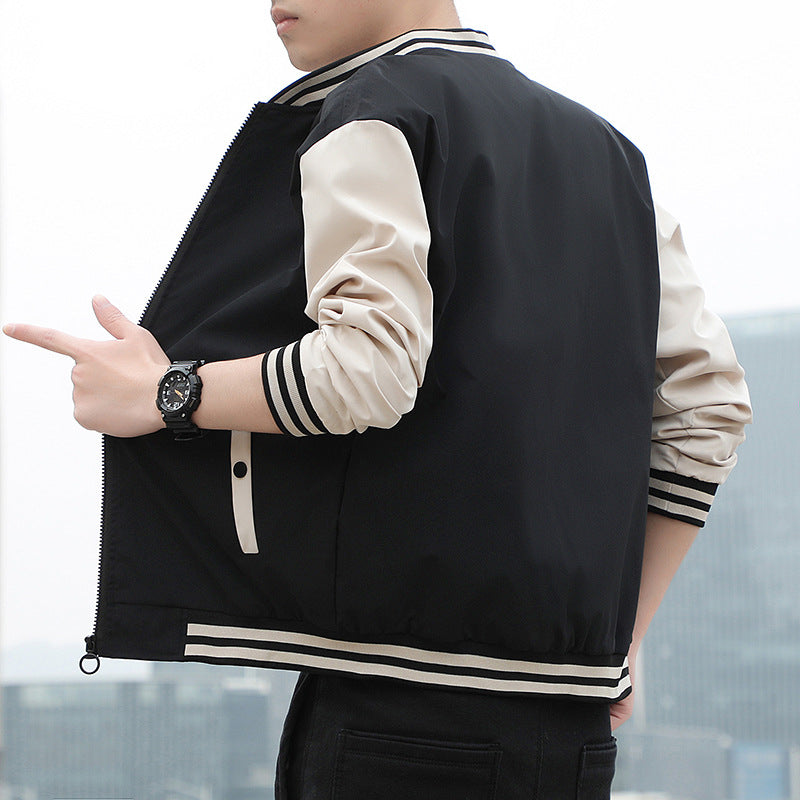 Herren Leichte Übergangsjacke mit Strickkragen Drune
