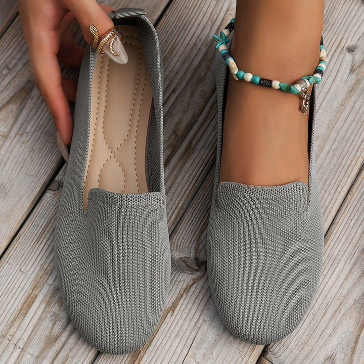 Damen Flexible Strick‑Loafer mit gepolstertem Komfortfußbett und rutschfester Laufsohle Drune