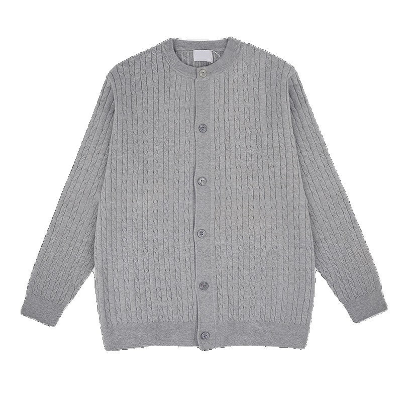 Herren Modische Strickjacke mit V-Ausschnitt Drune
