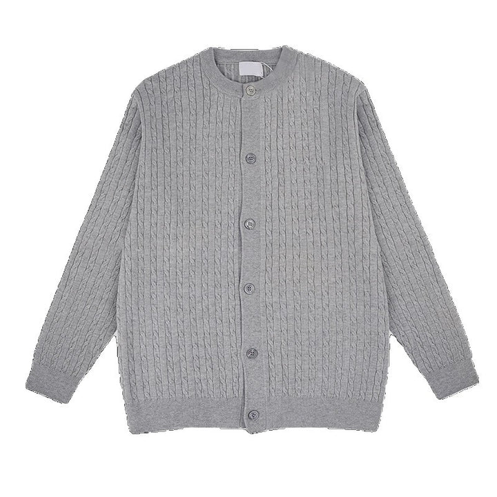 Herren Modische Strickjacke mit V-Ausschnitt Drune