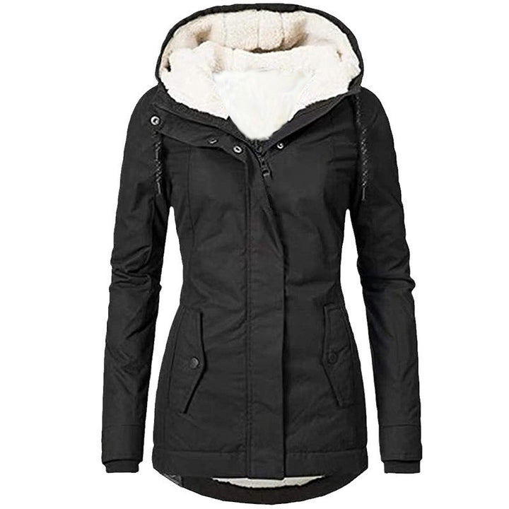 Damen warme Outdoor-Jacke mit kuscheligem Futter Drune