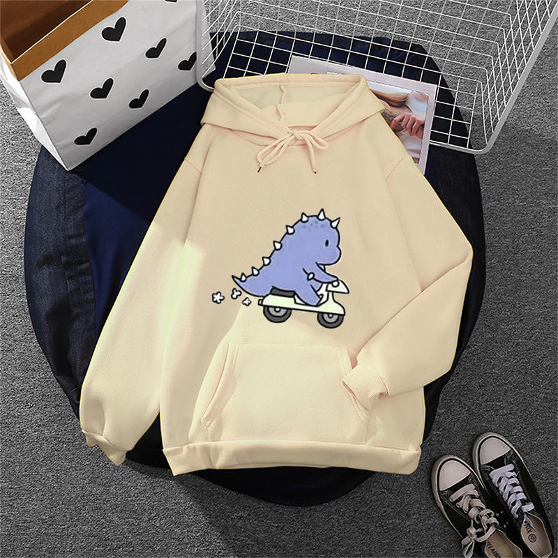 Damen nan Kapuzenpullover im Relaxed-Fit mit botanischer Frucht-Illustration und Kängurutasche Drune