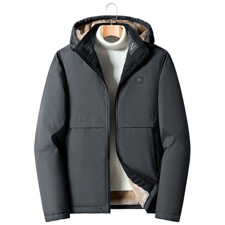 Herren Sportliche Übergangsjacke mit abnehmbarer Kapuze Drune