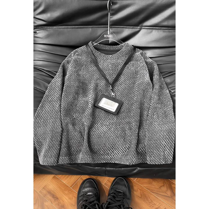 Damen Modischer Sweatshirt mit strukturiertem Design Drune