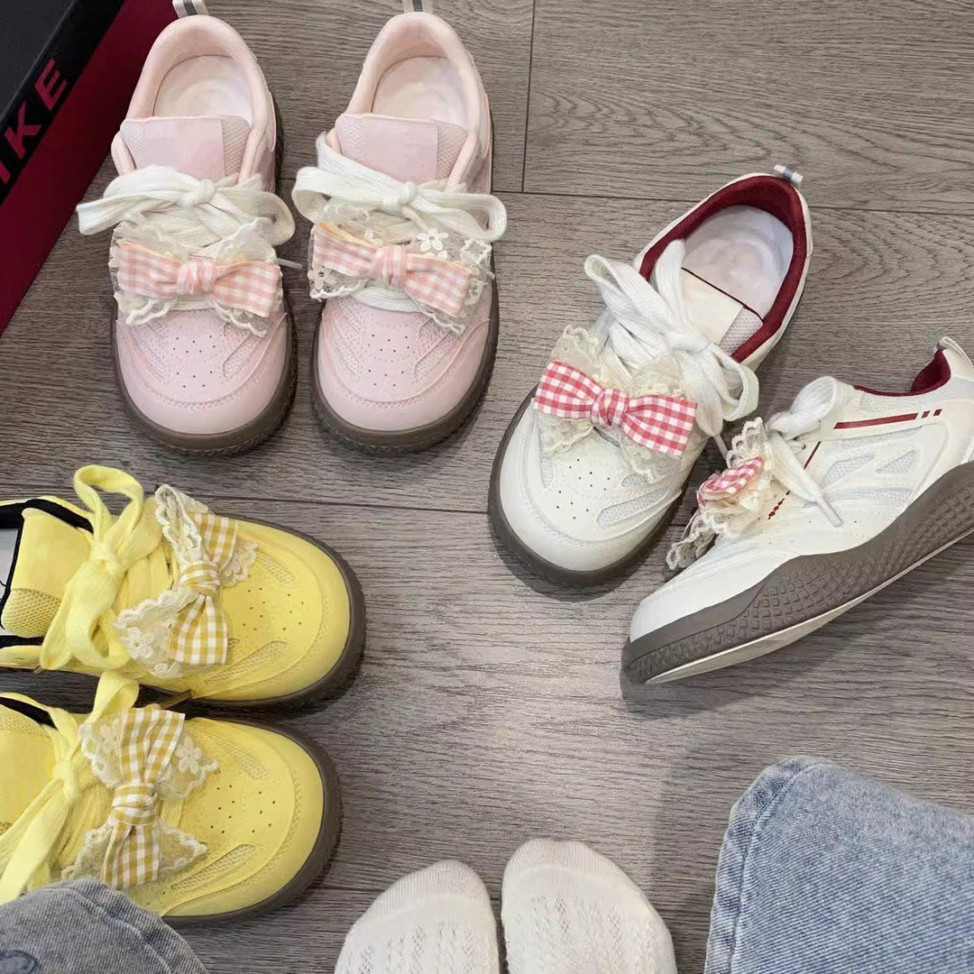 Damen Sneakers mit verspieltem Schleifen-Design von Drune
