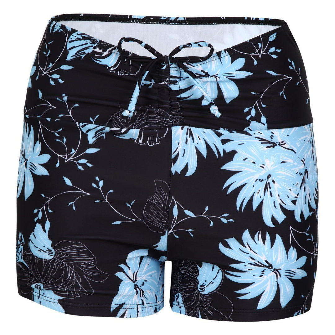 Damen Bikini-Höschen mit hohem Bund und raffinierten Rüschendetails Drune