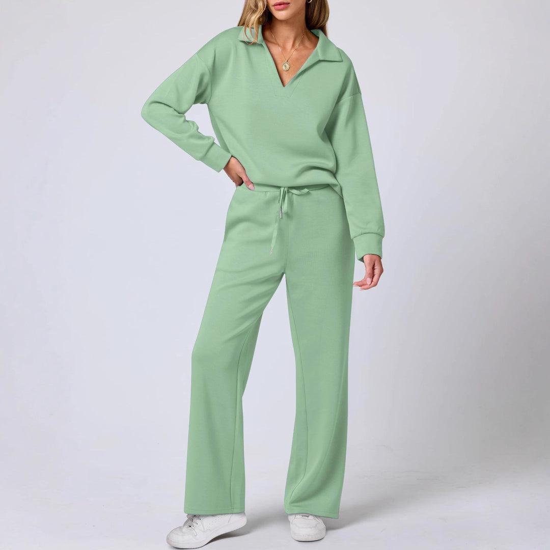 Damen Elegante Sportliche Freizeitgarnitur mit weitem Schnitt Drune