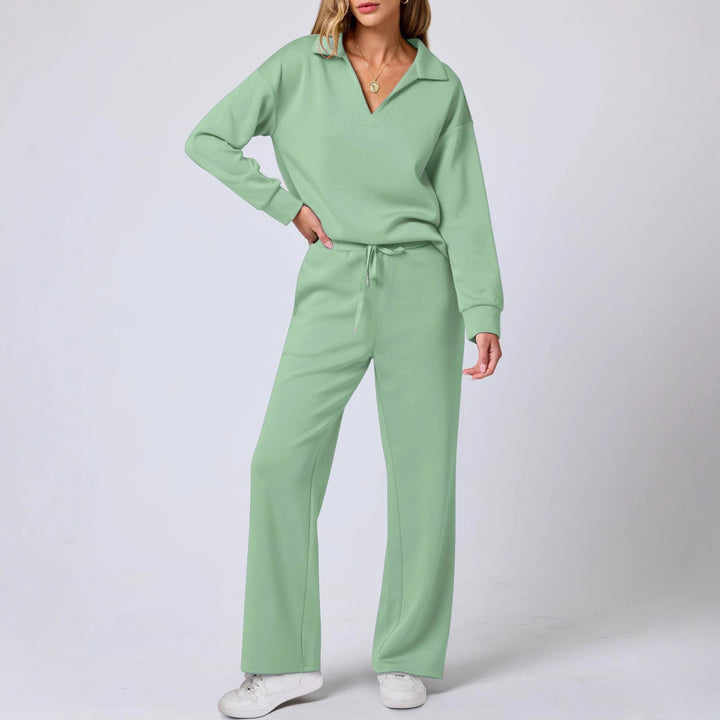 Damen Elegante Sportliche Freizeitgarnitur mit weitem Schnitt Drune
