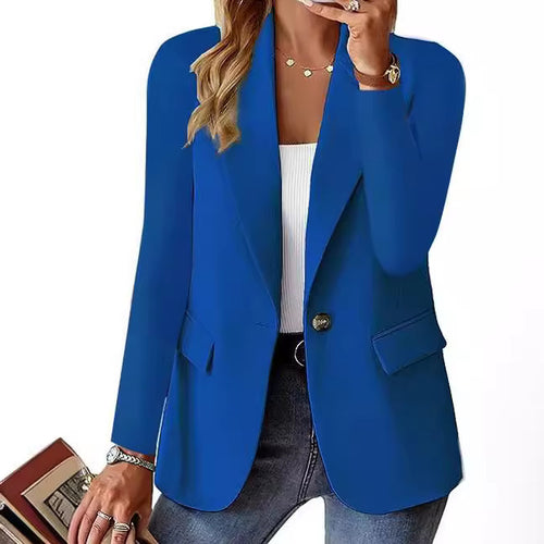 Damen eleganter Blazer mit schmaler Silhouette und funktionalen Taschen Drune