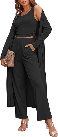 Damen elegantes und lässiges Zweiteiler-Set Drune