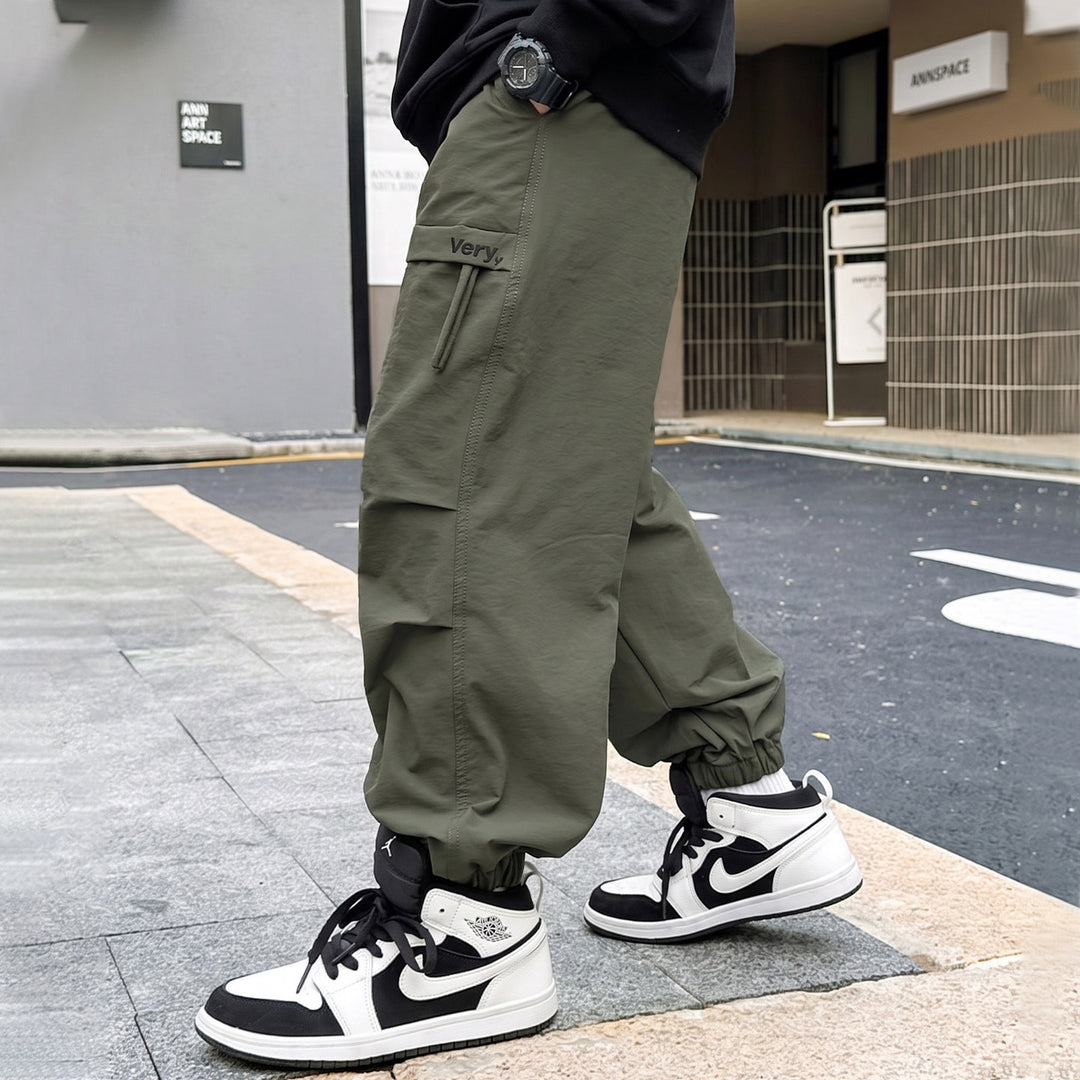 Herren Cargo-Hose mit verstellbarem Bund und Taschen Drune