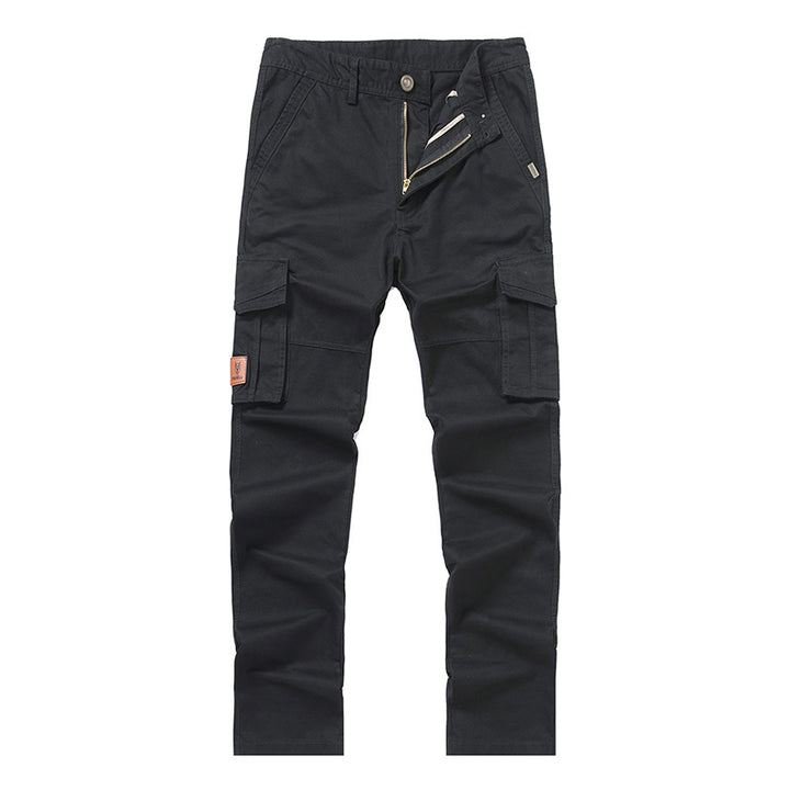 Herren Cargohose im Slim-Straight Schnitt mit Mehrfach‑Taschen und verstärkten Knien Drune