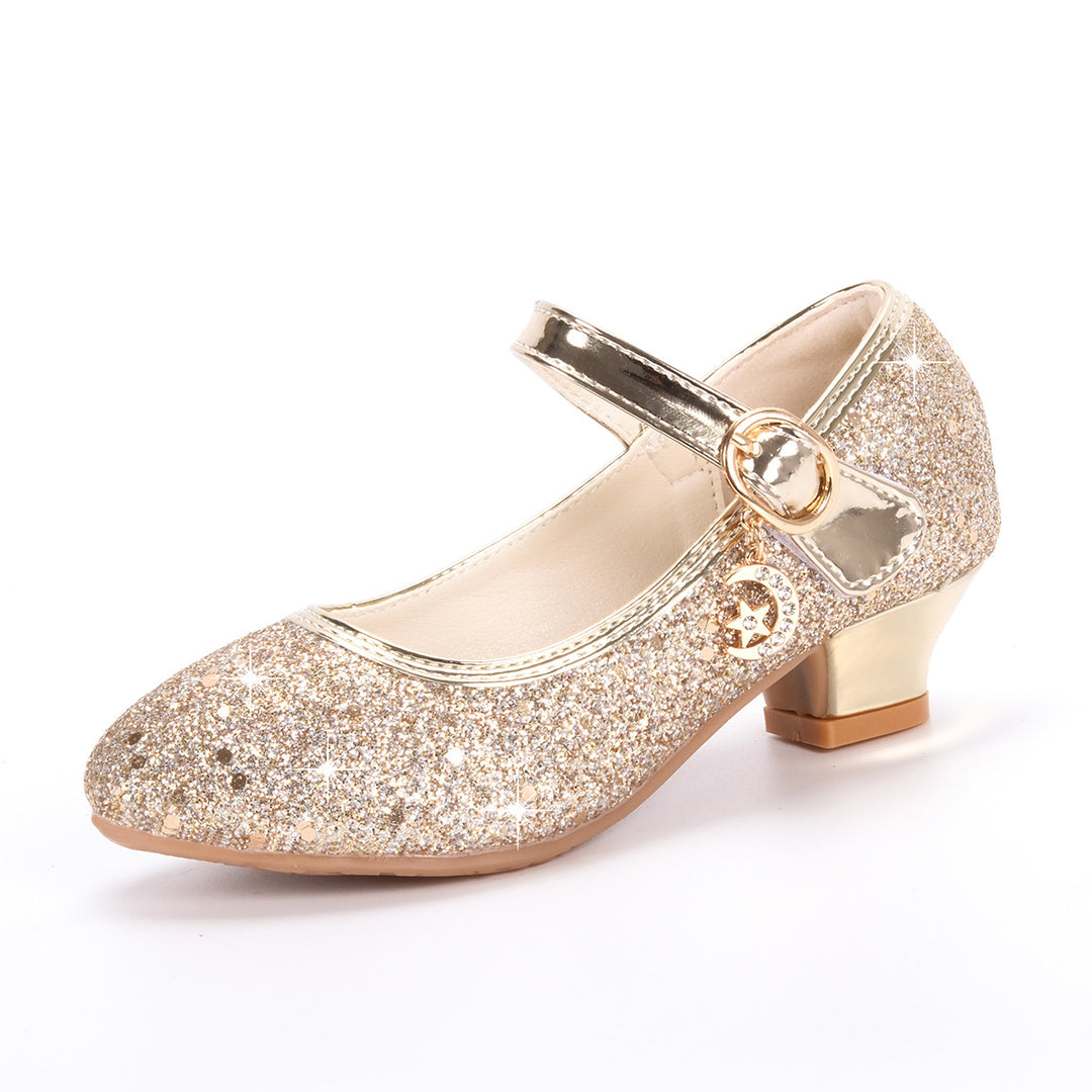 Mädchen Glitzernde Mary Jane Schuhe mit dekorativer Schnalle Drune
