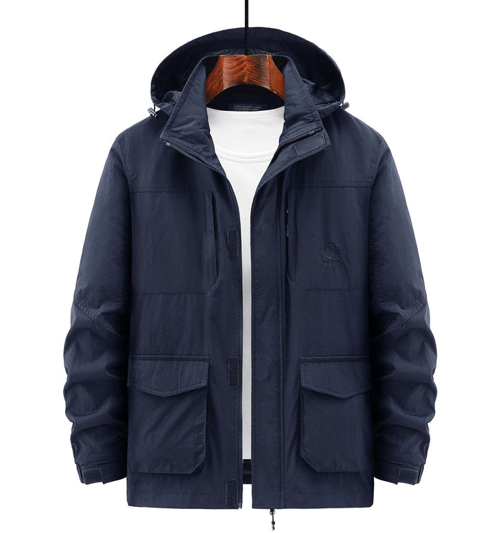 Herren Robuste Wetterjacke mit praktischen Taschen Drune