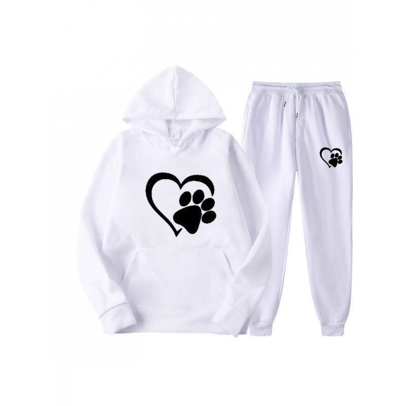 Damen Kuscheliger Hoodie und Jogginghose Set Drune