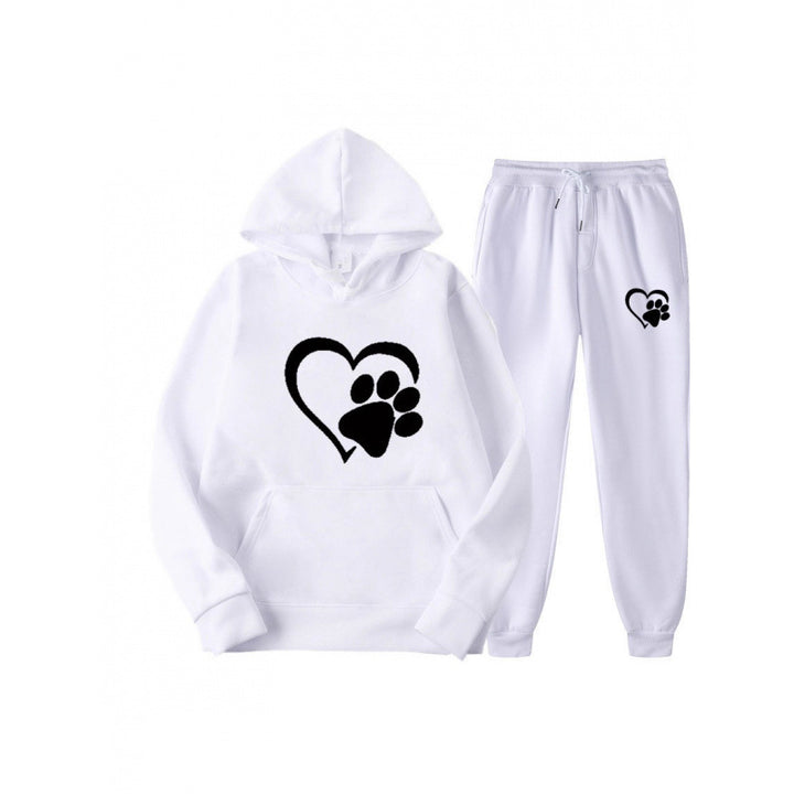 Damen Kuscheliger Hoodie und Jogginghose Set Drune