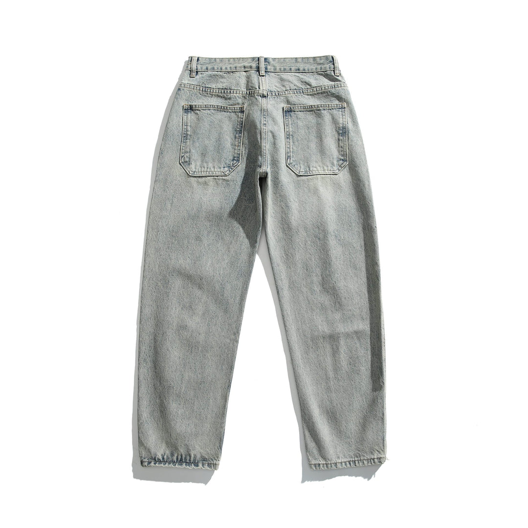 Damen High‑Waist Relaxed-Jeans mit Distressed-Details und tailliertem Knöchelabschluss Drune