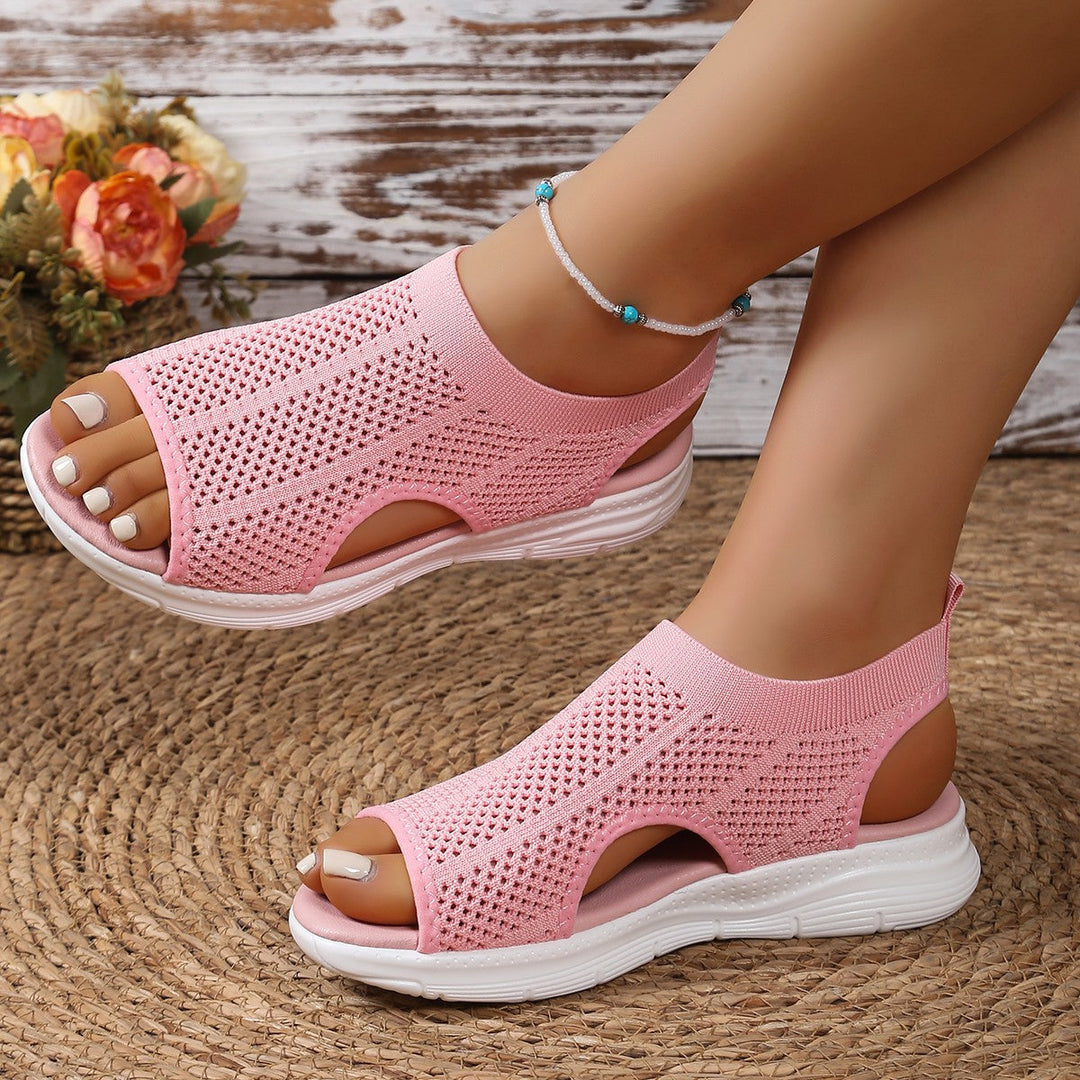 Damen atmungsaktive Badeschuhe mit rutschfester Sohle und elastischem Knöchelansatz Drune