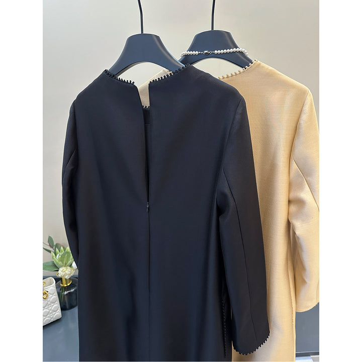 Damen Elegantes Drape Kleid Drune