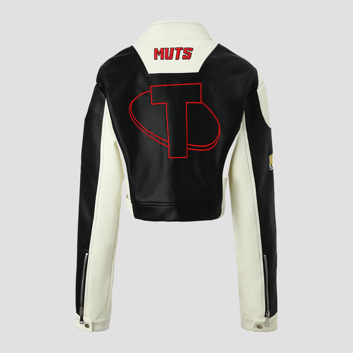 Damen Sportliche Lederjacke Drune