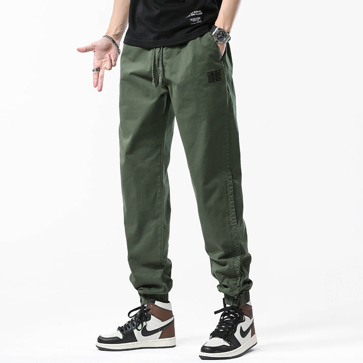 Herren Utility-Joggerhose mit Tunnelzug, elastischen Knöchelbündchen und entspanntem Schnitt Drune
