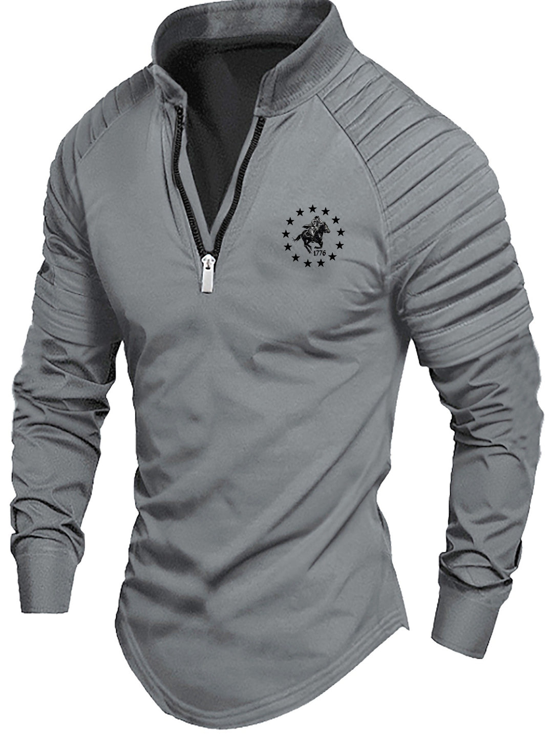 Herren Sportlicher Pullover mit elegantem Reißverschluss und praktischen Details Drune