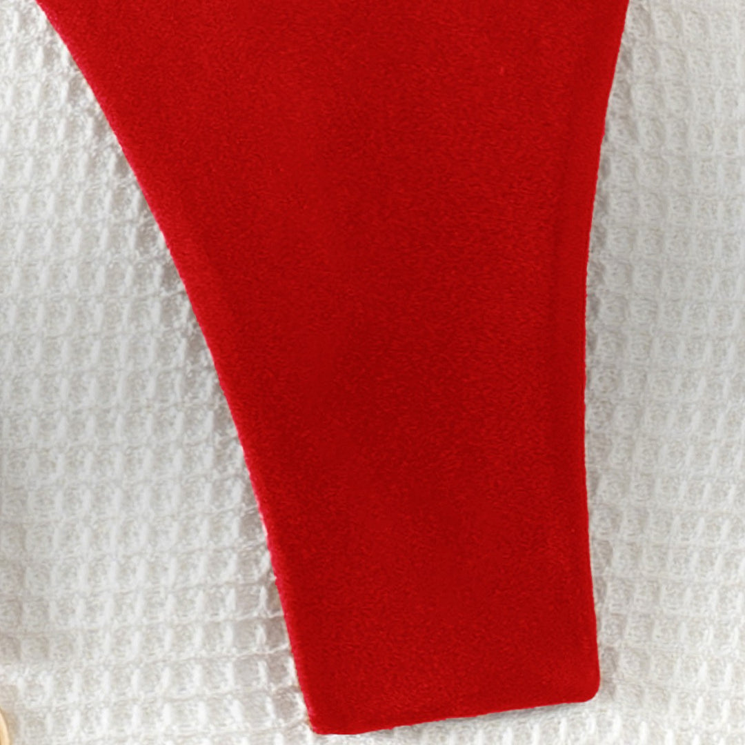 Damen High-Waist Bikinihose mit verstellbaren Bindebändern Drune