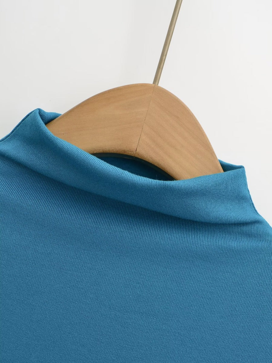 Damen Langarm-Rollkragenpullover Drune