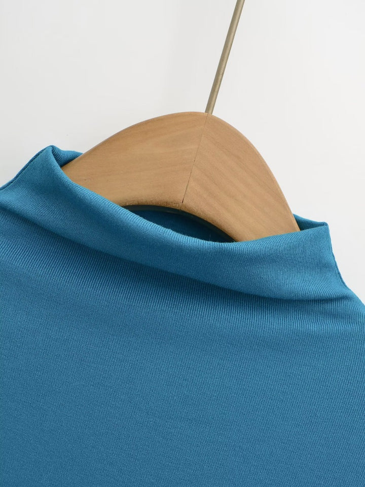 Damen Langarm-Rollkragenpullover Drune