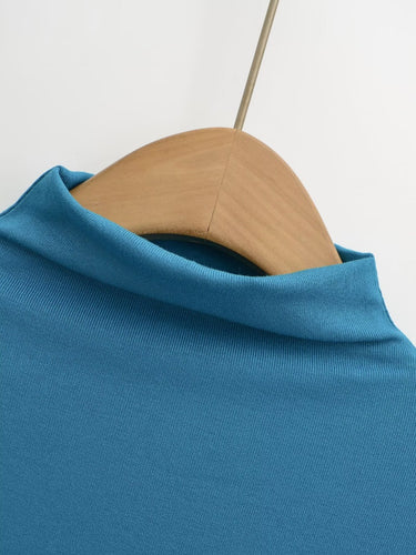Damen Langarm-Rollkragenpullover Drune
