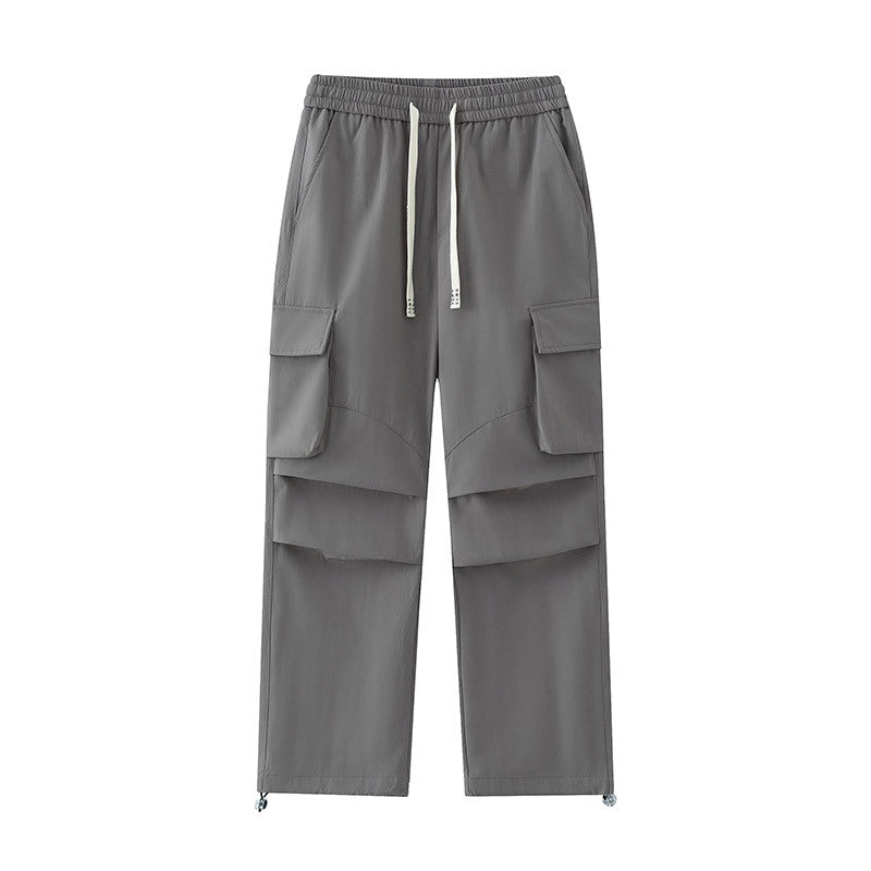 Herren Cargo-Hose mit elastischem Bund, Lagen‑Detail und Reißverschluss-Saum Drune