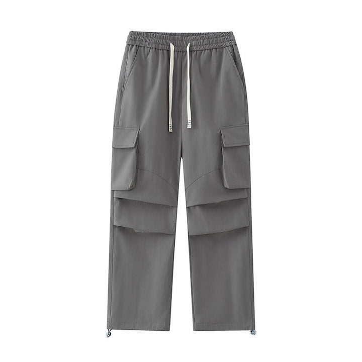 Herren Cargo-Hose mit elastischem Bund, Lagen‑Detail und Reißverschluss-Saum Drune