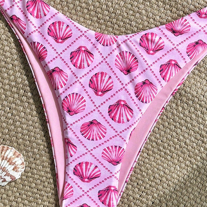 Damen Triangel-Bikini mit Muschelmotiv Drune