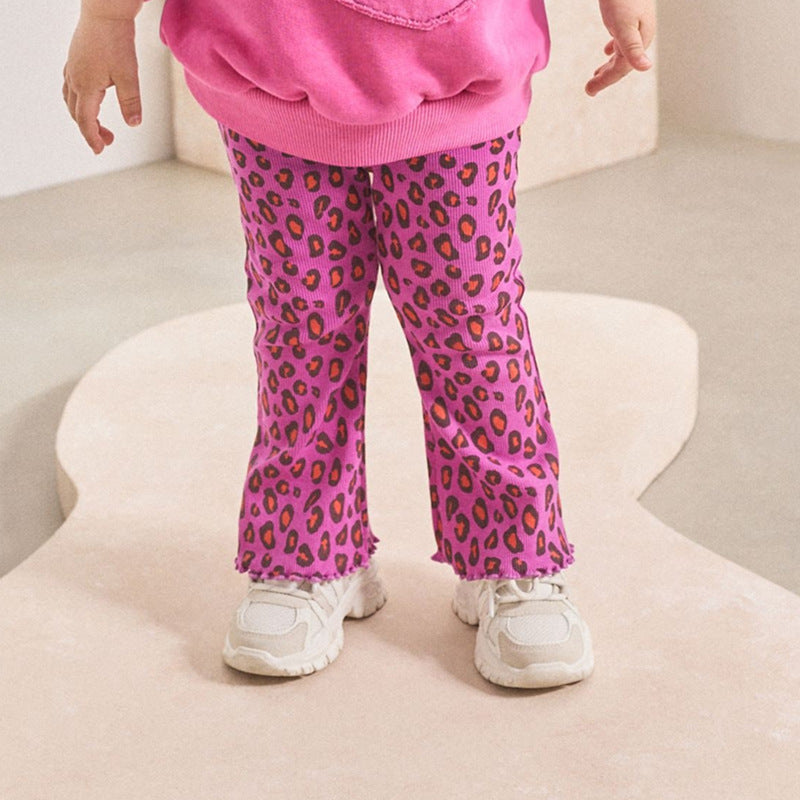 Damen legere Leggings mit animalischem Muster Drune