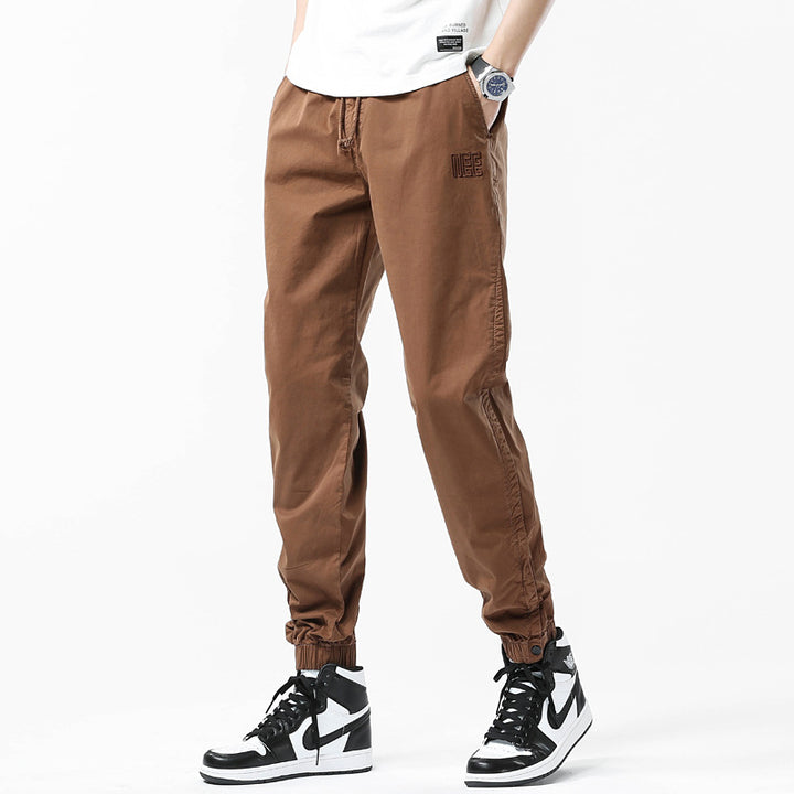 Herren Utility-Joggerhose mit Tunnelzug, elastischen Knöchelbündchen und entspanntem Schnitt Drune