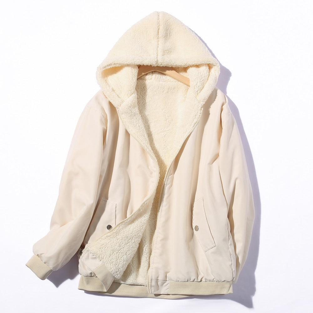 Damen Kuschelige Fleece-Jacke Drune