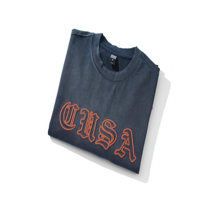 Unisex Oversize-Sweatshirt mit Vintage-Altschrift-Stickerei Drune