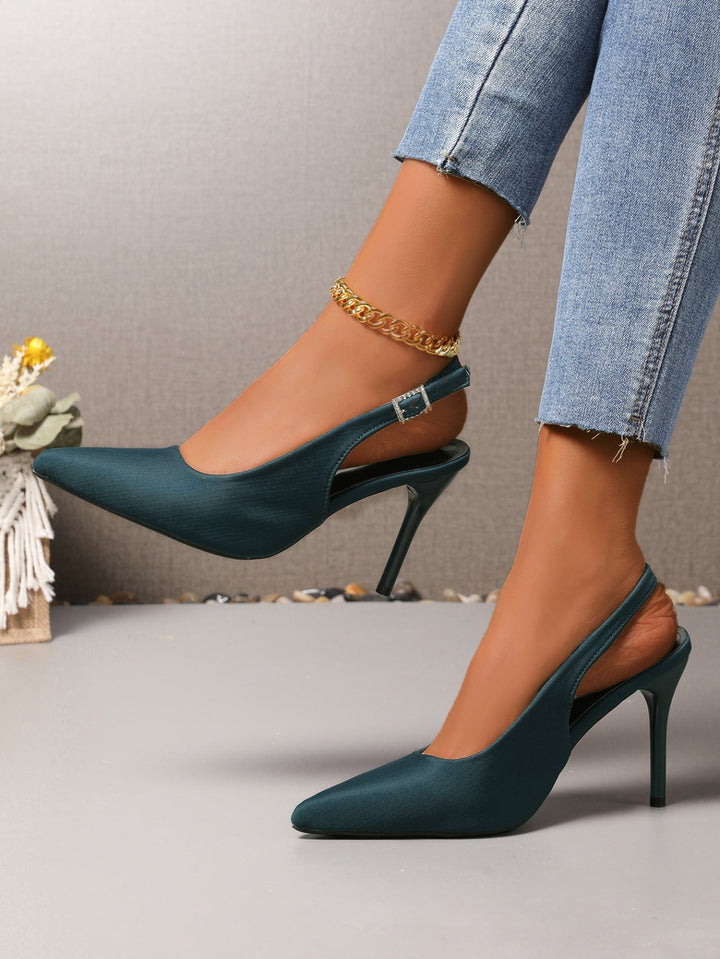 Damen Slingback-Pumps mit elegantem Metallriemen Drune
