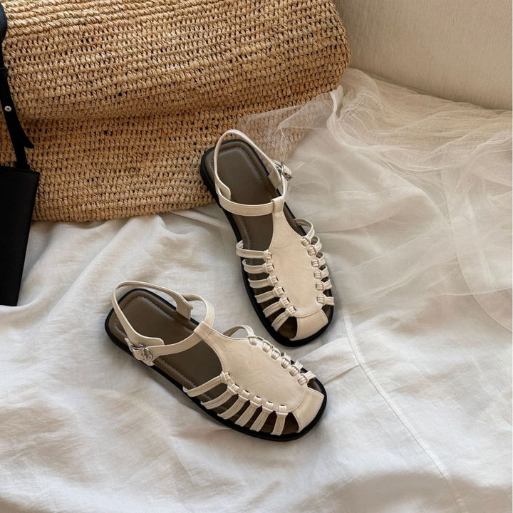 Damen Sandalen mit raffiniertem Riemendesign und komfortablem Fußbett Drune
