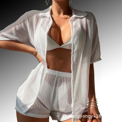 Damen Freizeitanzug mit luftigem Strickdesign Drune