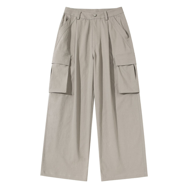 Damen Cropped-Cargo-Culotte mit hoher Leibhöhe und aufgesetzten Klappentaschen Drune