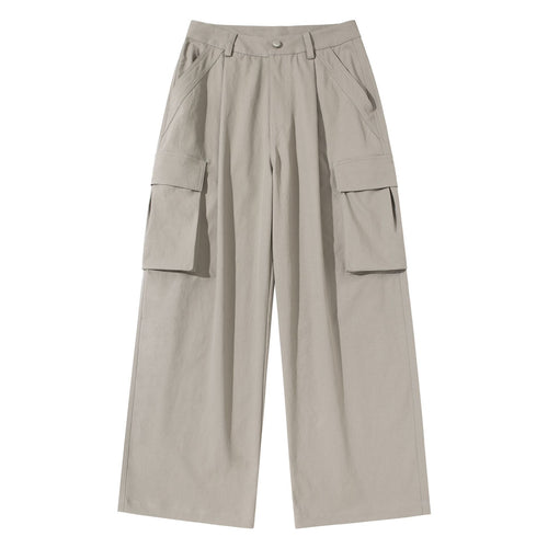 Damen Cropped-Cargo-Culotte mit hoher Leibhöhe und aufgesetzten Klappentaschen Drune