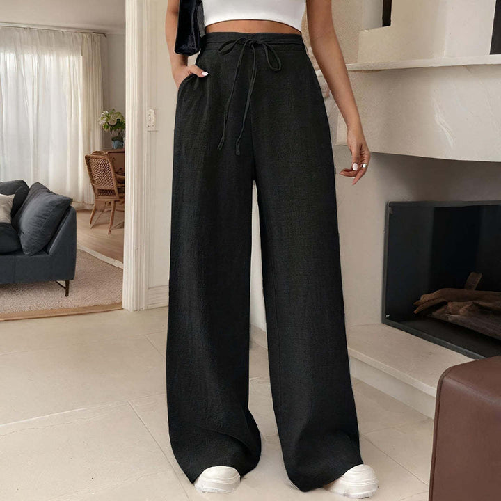 Damen Modische Palazzo-Hose mit elastischem Bund